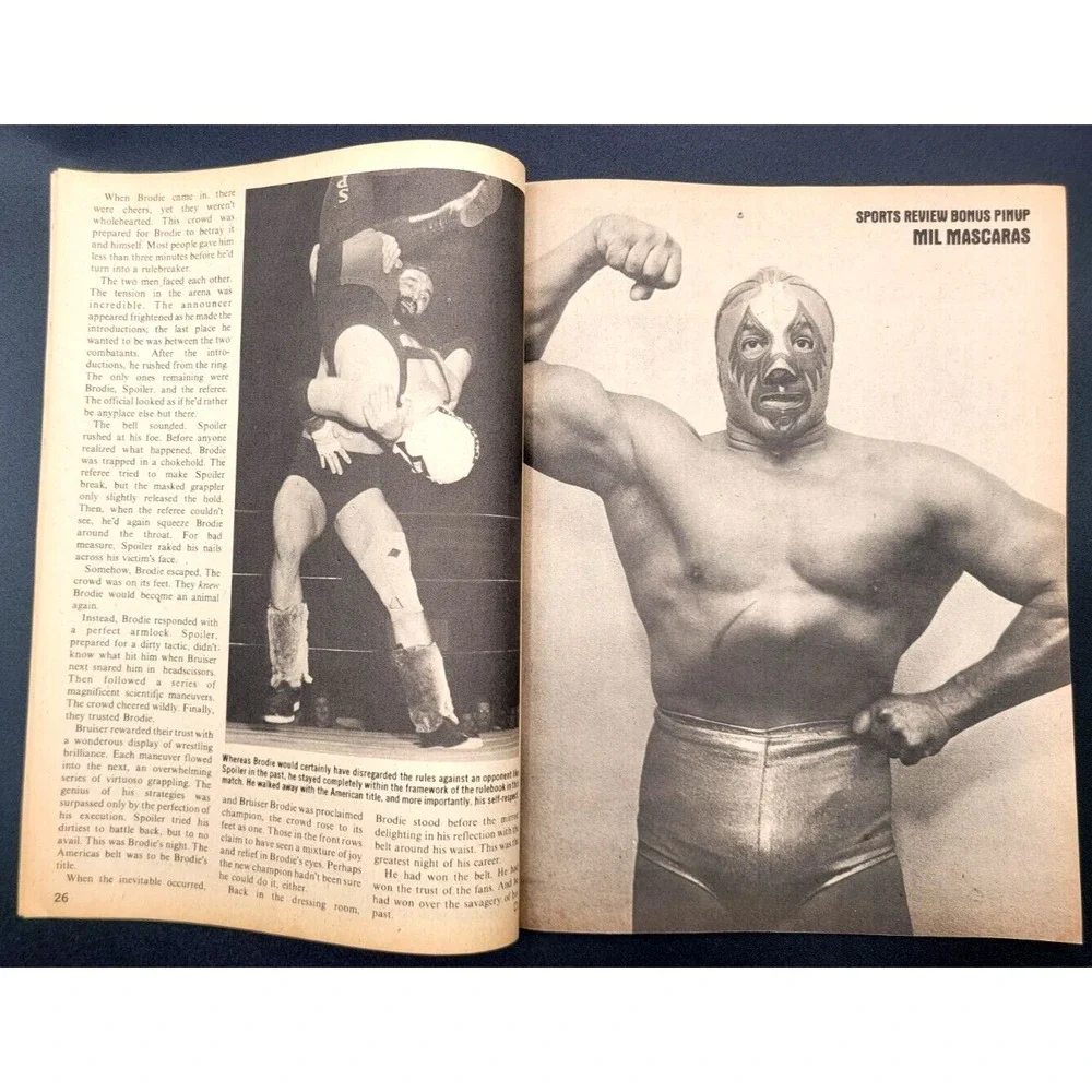 SPORTS REVIEW WRESTLING MAY 1980 IVAN KOLOFF OLE ANDERSON BRUISER BRODY‎ FUNK